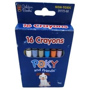 Vintage Golden Books Poky Little Puppy & Friends Non-Toxic 16 ct. Crayon Box Set